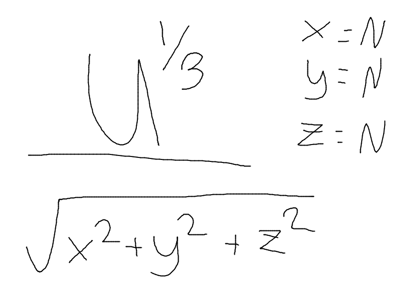 formula for constructing uniform random points inside a sphere